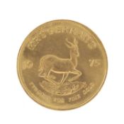 SOUTH AFRICA KRUGERRAND, 1975, 1oz fine gold Provenance: deceased estate Wirral