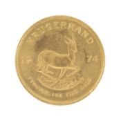 SOUTH AFRICA KRUGERRAND, 1974, 1oz fine gold Provenance: deceased estate Wirral