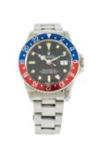 ROLEX GMT-MASTER STAINLESS STEEL WRISTWATCH, ref. model 1675, serial number 1671XXX, circa 1967,