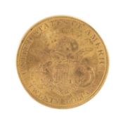 USA, $20 GOLD 'DOUBLE EAGLE', 1897 S, 33.4g Provenance: deceased estate Gwynedd