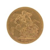 VICTORIA SOVEREIGN, 1874, Melbourne Mint, 7.9g Provenance: deceased estate Gwynedd