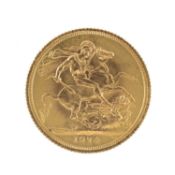 ELIZABETH II SOVEREIGN, 1974, 7.98g (UNC) Provenance: deceased estate Gwynedd