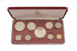 COMMONWEALTH BAHAMAS PROOF COIN SET, issued by the Franklin Mint, nine coins from $5 to 1 cent,