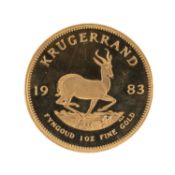 SOUTH AFRICA, KRUGERRAND, 1983, 1oz fine gold Provenance: deceased estate Gwynedd