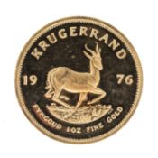 SOUTH AFRICA, KRUGERRAND, 1976, 1oz fine gold Provenance: deceased estate Gwynedd