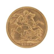EDWARD VII SOVEREIGN, 1907, Perth Mint, 7.98g Provenance: deceased estate Gwynedd