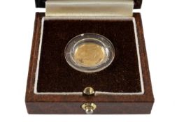BOXED ROYAL MINT 1993 BRITANNIA 1/10OZ PROOF GOLD COIN, Limited Edition (402/1000) with