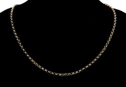 9CT GOLD CIRCLE LINK CHAIN, 48cms long, stamped '375', 9.0g Provenance: private collection Devon, by