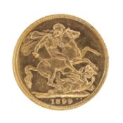 VICTORIA SOVEREIGN, 1899, 7.98g Provenance: deceased estate Gwynedd