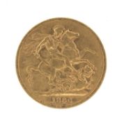 VICTORIA SOVEREIGN, 1886, Melbourne Mint, 7.92g Provenance: deceased estate Gwynedd