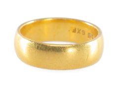 22CT GOLD WEDDING RING, Birmingham 1971, size N, 7.2g Provenance: private collection Flintshire