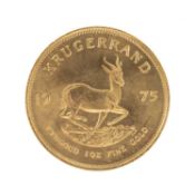 SOUTH AFRICA KRUGERRAND, 1975, 1oz fine gold Provenance: deceased estate Wirral