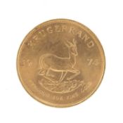 SOUTH AFRICA KRUGERRAND, 1974, 1oz fine gold Provenance: deceased estate Wirral