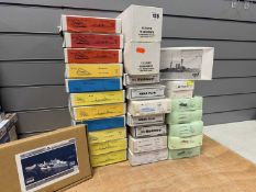 CLASSIC WARSHIP KITS with B-Resina kits and others, 29 boxed Provenance: deceased estate Wirral When