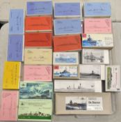 HP MODELS WATERLINE WARSHIP KITS, with B-Resina model kits, 24 boxed Provenance: deceased estate