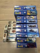 REVELL AIRCRAFT MODEL KITS featuring F-14D Super Tomcat aircraft model and others, 17 boxed