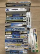 HASEGAWA AIRCRAFT MODEL KITS, 19 boxed Provenance: deceased estate Wirral When boxed, the contents