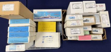 BATTLESHIP KITS, assorted makes (24) Provenance: deceased estate Wirral When boxed, the contents are