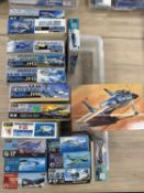 FUJIMI MILITARY AIRCRAFT MODEL KITS, 17 boxed Provenance: deceased estate Wirral When boxed, the