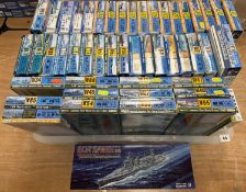 PIT-ROAD WARSHIP & SUBMARINE MODEL KITS, 50 boxed Provenance: deceased estate Wirral When boxed, the