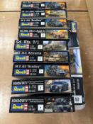 REVELL TANK MODEL KITS, 10 boxed Provenance: deceased estate Wirral When boxed, the contents are