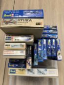 REVELL AIRCRAFT MODEL KITS, featuring Douglas A-3B Skywarrior aircraft model and others, 18 boxed
