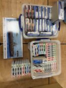 PIT-ROAD MODEL KITS, featuring Space Shuttle, military, aircraft, and ship models, 59 boxed