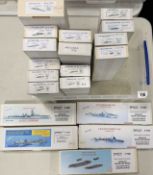 NIKO MODEL WARSHIP KITS, 19 boxed Provenance: deceased estate Wirral When boxed, the contents are