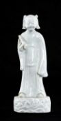 CHINESE DEHUA FIGURE OF A BOY, 18th / 19th century, 21.5cms (h) Provenance: consigned via Chester
