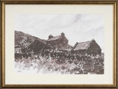 ‡ SIR KYFFIN WILLIAMS RA (1918-2006) print - Hendre Waelod, 34 x 51cms Provenance: private