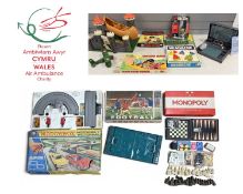 CLASSIC GAMES & TOYS, featuring five boxed MB Electronics Computer Battleship, Salco vintage table