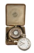 TWO POCKET WATCHES, silver-cased keyless half hunter, 'The County', Butt & Co. Ltd., Chester,