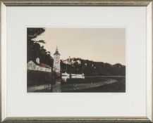 ‡ ROB PIERCY (b. 1946) colour print - 'Portmeirion', signed and titled in pencil, 27 x 39cms