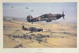 QUANTITY OF FRAMED AVIATION PRINTS, principally First and Second World War, including Nicolas