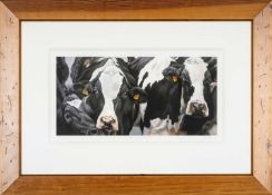 ‡ THULINE DE COCK (Belgian, 20th century) pair of limited edition colour prints - 'Here Come the