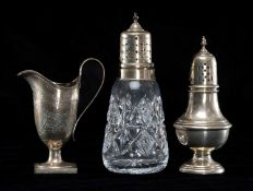 SILVER HELMET-SHAPED CREAM JUG, in the Georgian style, maker H&T, Chester 1897, 12.5cms (h), 3.