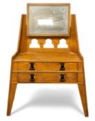 LIBERTY & CO. OAK DRESSING TABLE, drawer stamped RD232372, and with Liberty London plaque, 143 (h) x