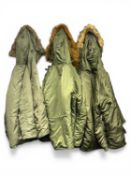 ALPHA INDUSTRIES THREE XTRA LARGE PARKA COATS (extreme cold weather type N-38) Provenance: