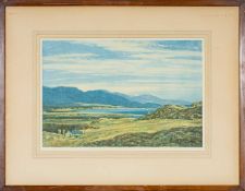 DAVID YOUNG CAMERON (1865-1945) artist's proof collotype - 'Feochan', signed, labelled verso, 33 x