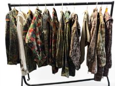 COLLECTION OF ASSORTED CAMOUFLAGE WARE, including ex-German army, mostly jackets, including some