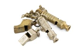 VINTAGE WHISTLES, including the Emca Boy Scouts, Thunderer, Hudson's Patent, and the Metropolitan