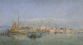 EDWARD ANGELO GOODALL (British, 1819-1908) watercolour - Venice, signed, 16 x 30cms Provenance: