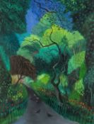 ‡ NICHOLAS HELY HUTCHINSON (British, b. 1955) oil on canvas - entitled 'Park Landscape with