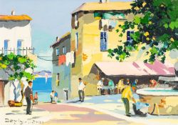 ‡ CECIL ROCHFORT D'OYLY-JOHN (British, 1906-1993) oil on canvas - Beaulieu near Monte Carlo, Italian