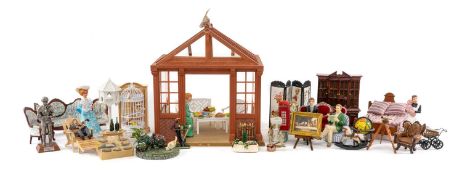 ASSORTMENT OF DOLL'S HOUSE FURNITURE & ACCESSORIES, to include various furniture for bedrooms,