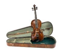 ENGLISH VIOLIN interior labelled for Charles & Samuel Thompson, London, ('Made and sold by/CHA.S &