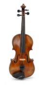 BRITISH CONTEMPORARY VIOLIN by Paul Michael Stanton, 2008, the one-piece back of moderate curl,