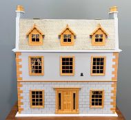 MODERN 'DOLLS HOUSE EMPORIUM' TOWN HOUSE, 1995, eight windows, three floors, central staircase,