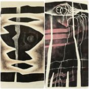 WENDY VINCENT (South African, b. 1941) two limited edition coloured lithographs - (8/20) 'Bird
