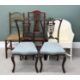 OFFERED WITH LOT 13 - VINTAGE CHAIRS, including a pair of elegant parlour chairs with upholstered - Image 2 of 5